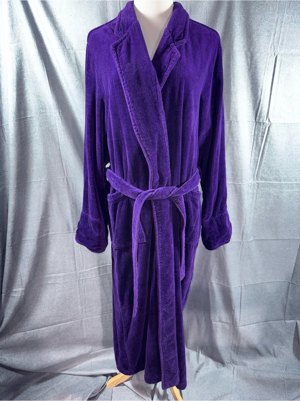 2405-Cabernet Plush Purple Women's Robe
